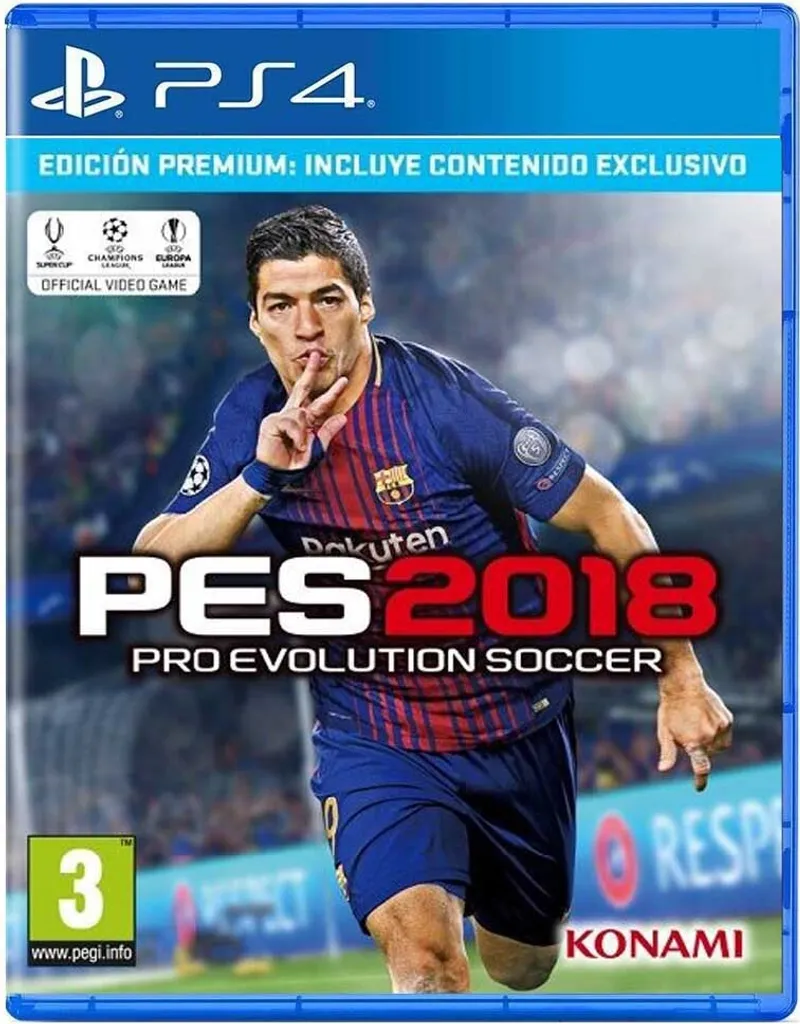 Jeu PS4 PES 2018 Premium Edition Matchs de Foot Multijoueur Zone PAL