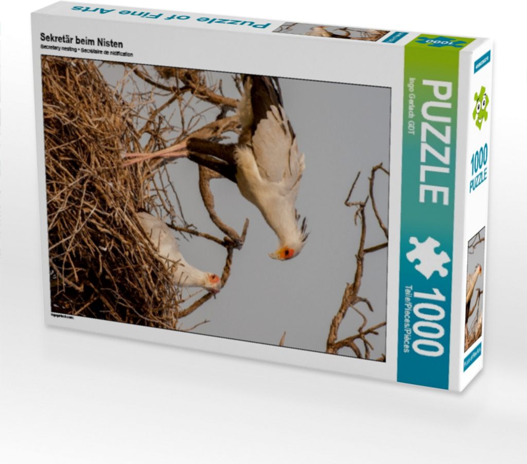 Calvendo Sekretär beim Nisten 1000 Teile Puzzle hoch 480x640mm, Gerlach GDT Ingo; 7312878