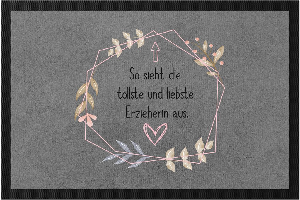 Tollste Erzieherin Sieht So Aus Fußmatte Kindergarten Abschiedsgeschenk Kindergarten Kita