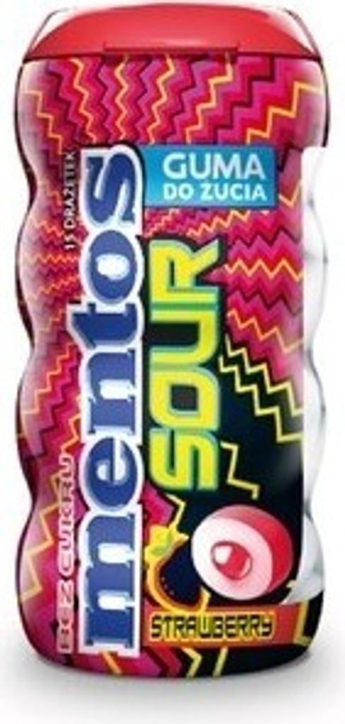 Mentos Gum Big Bottle Curvy Chewing Gum, Pure Fresh Wintergreen, 6