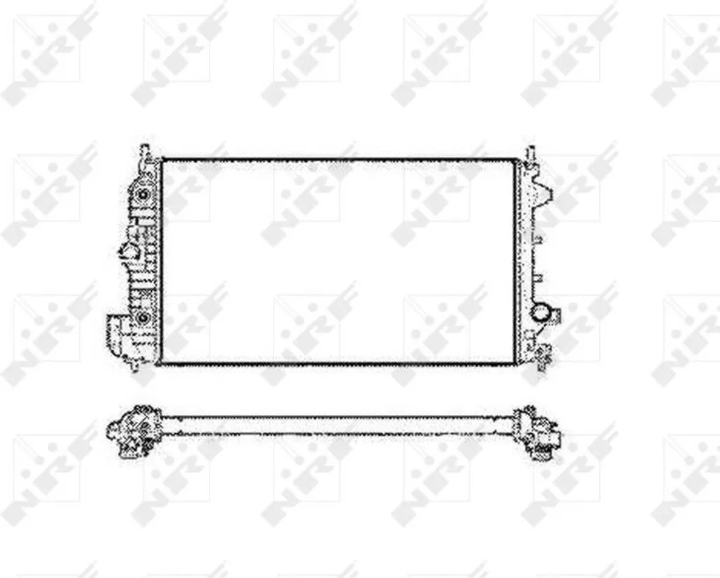 Radiateur de refroidissement moteur pour Fiat Croma et Opel Signum Z03