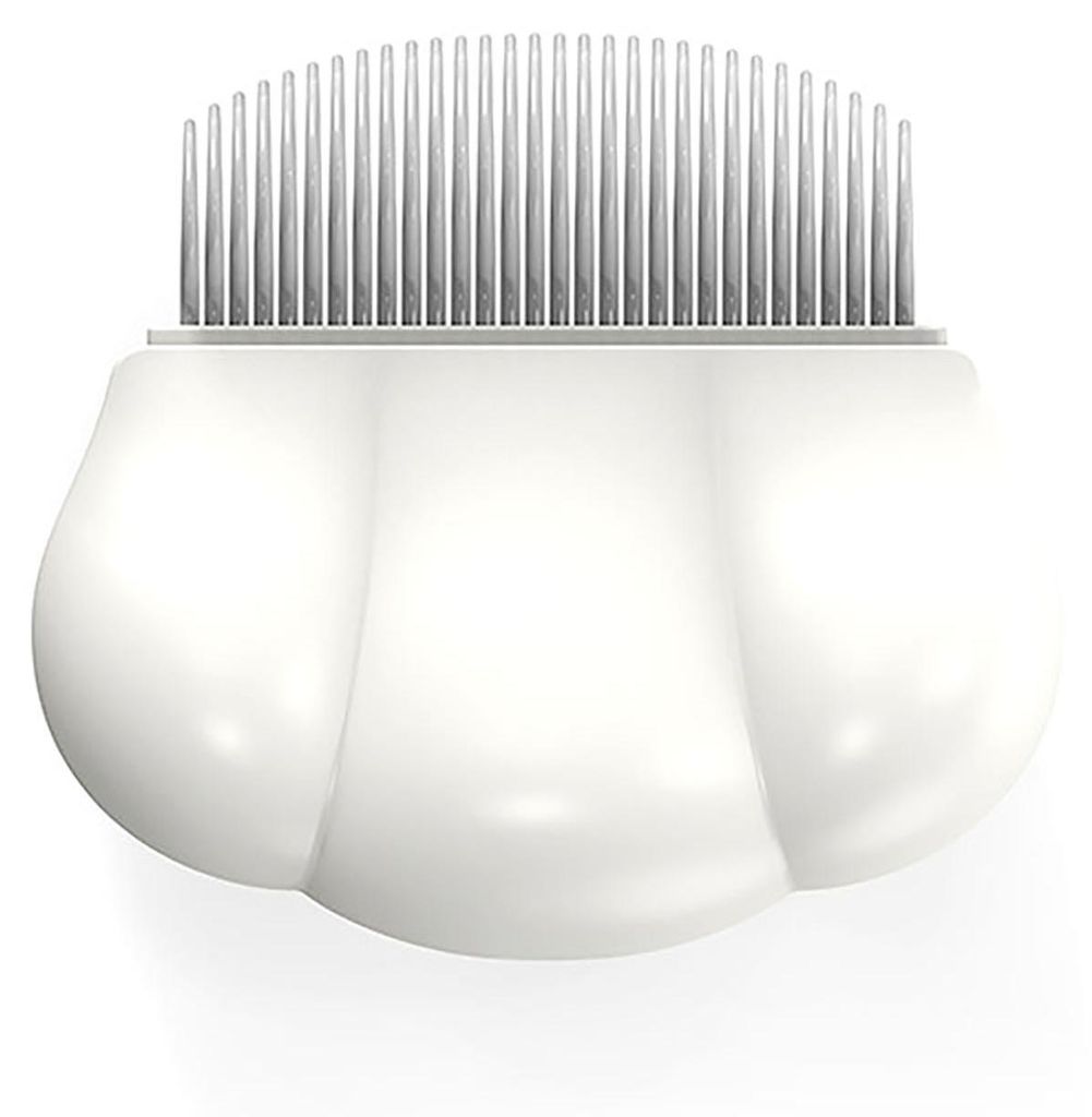 Katzenmuschelkamm, Tierhaarentfernung, massierendes Massagegerät zum Entfernen verfilzter Fellknoten und Verfilzungen, Creme