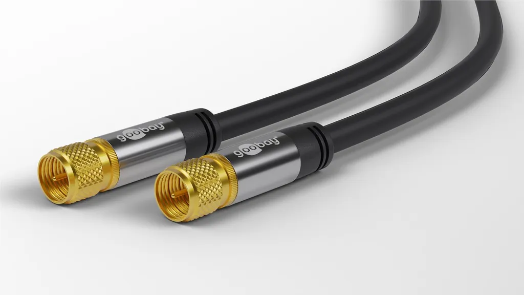 Cavo Satellitare Goobay 135dB 3m - Miglior Cavo Antenna SAT Nero per 4K