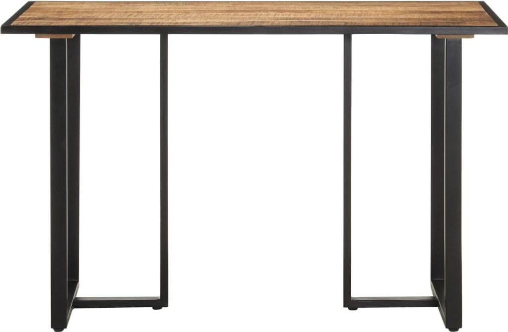 vidaXL Esstisch 120 cm Raues Mangoholz