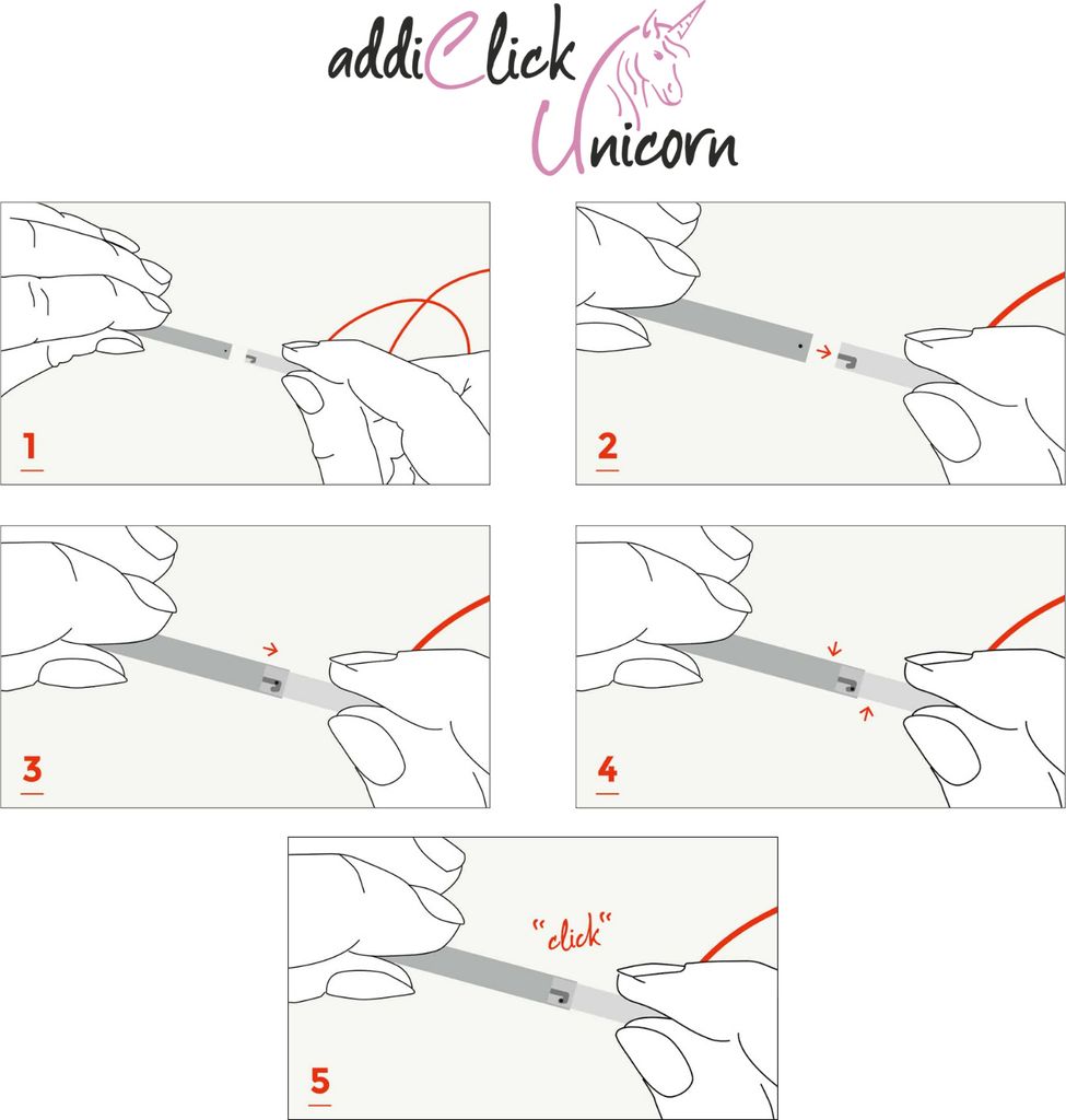 addiClick Unicorn Lace Long sada kruhových pletacích jehlic Obrázek produktu 9