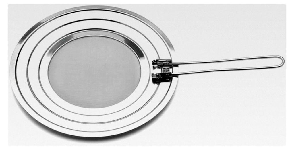 Spritzschutzdeckel aus Edelstahl, Silber, 48,5 x 30 x 1 cm