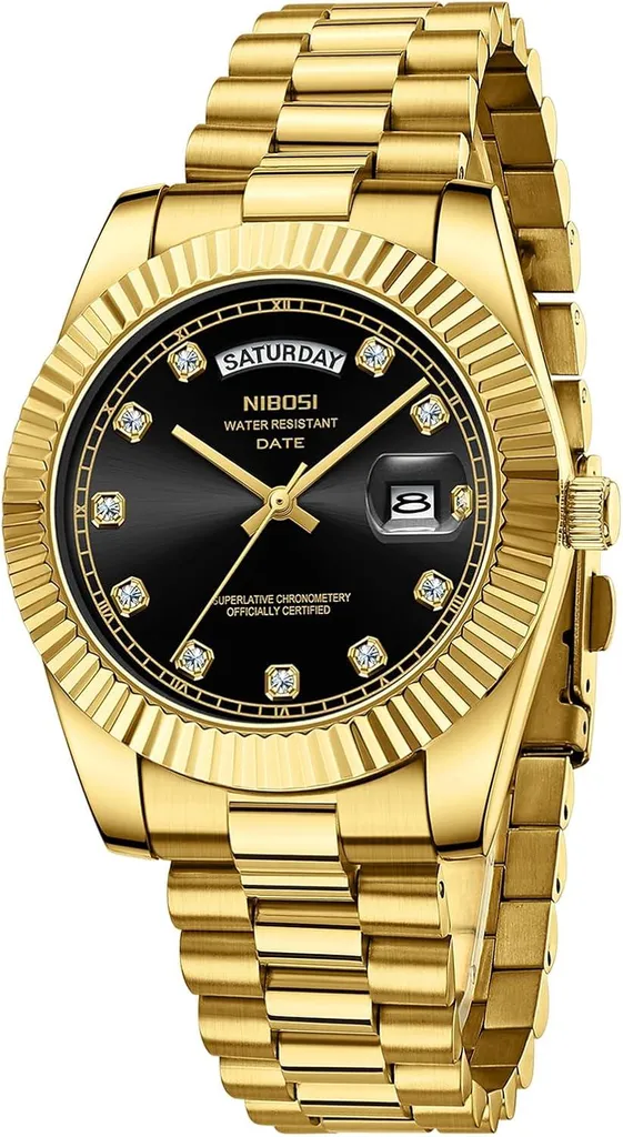 Orologio Uomo Acciaio Inossidabile Elegante Business Impermeabile