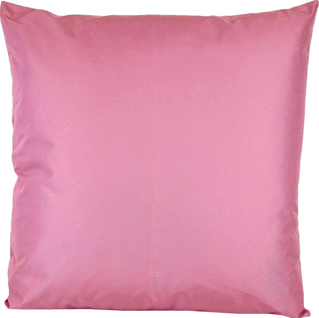 JACK 50x50cm Outdoor Lounge Kissen Dekokissen inkl. XXL-Füllung Wasserabweisend Sitzkissen Garten Stuhl Lotus Effekt, Farbe:Weinrose