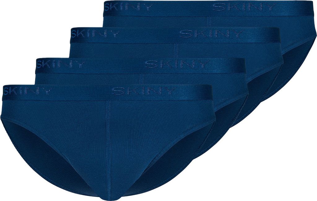 Skiny 4er Pack Basic Slip / Unterhose Idealer Tragekomfort, Aus 100% Baumwolle, Im praktischen Mehrfachpack erhältlich