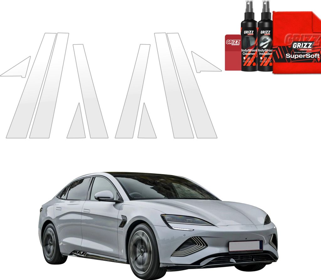 10in1 Schutzfolie Grizz Protector für B-C-Säule - BYD Seal (2026)