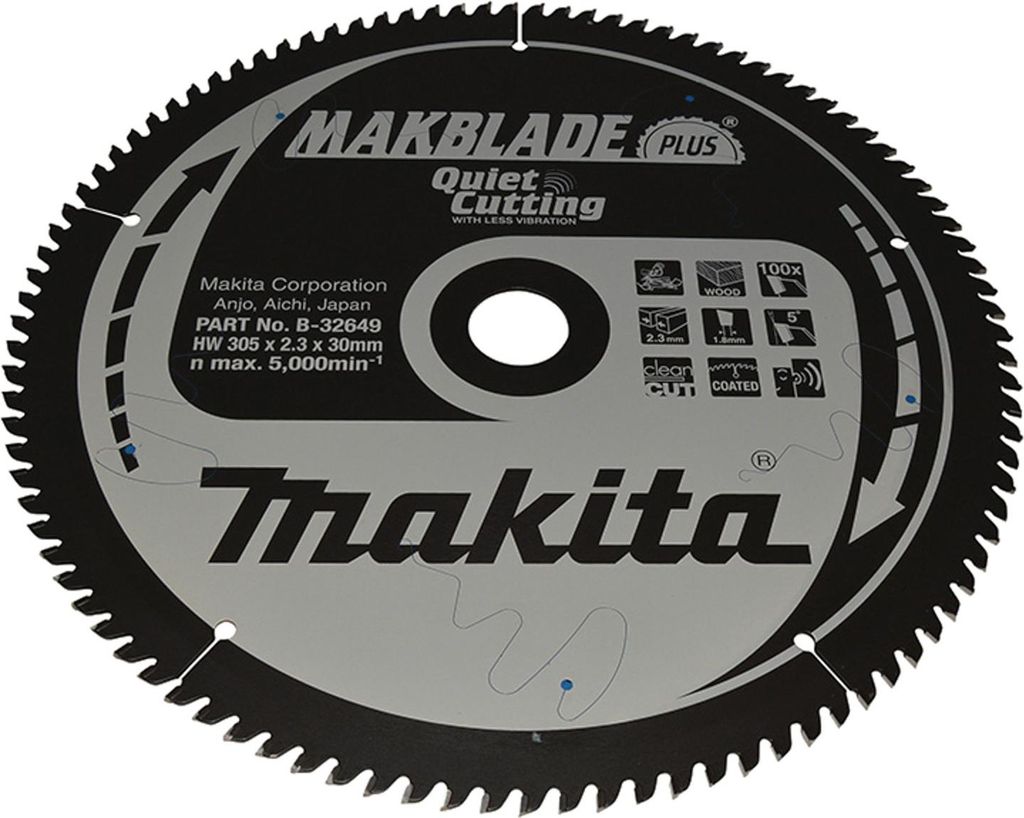 Makita B-32649 Kreissägeblatt TCT 305 x 30 mm 100T Holz