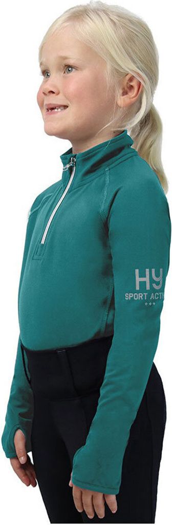 Hy Sport Active - "Young Rider" Base Layer Oberteil für Kinder BZ4833 (128) (Dunkelgrün)