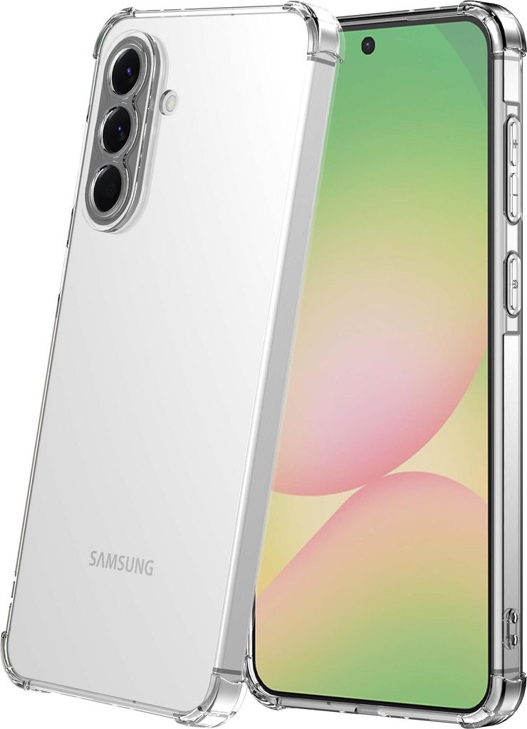 Geeignet für Samsung Galaxy A56 Phone Case Transparent mit Bumper - Shockproof TPU Silicone Back Cover Case Transparent - Smartphonica