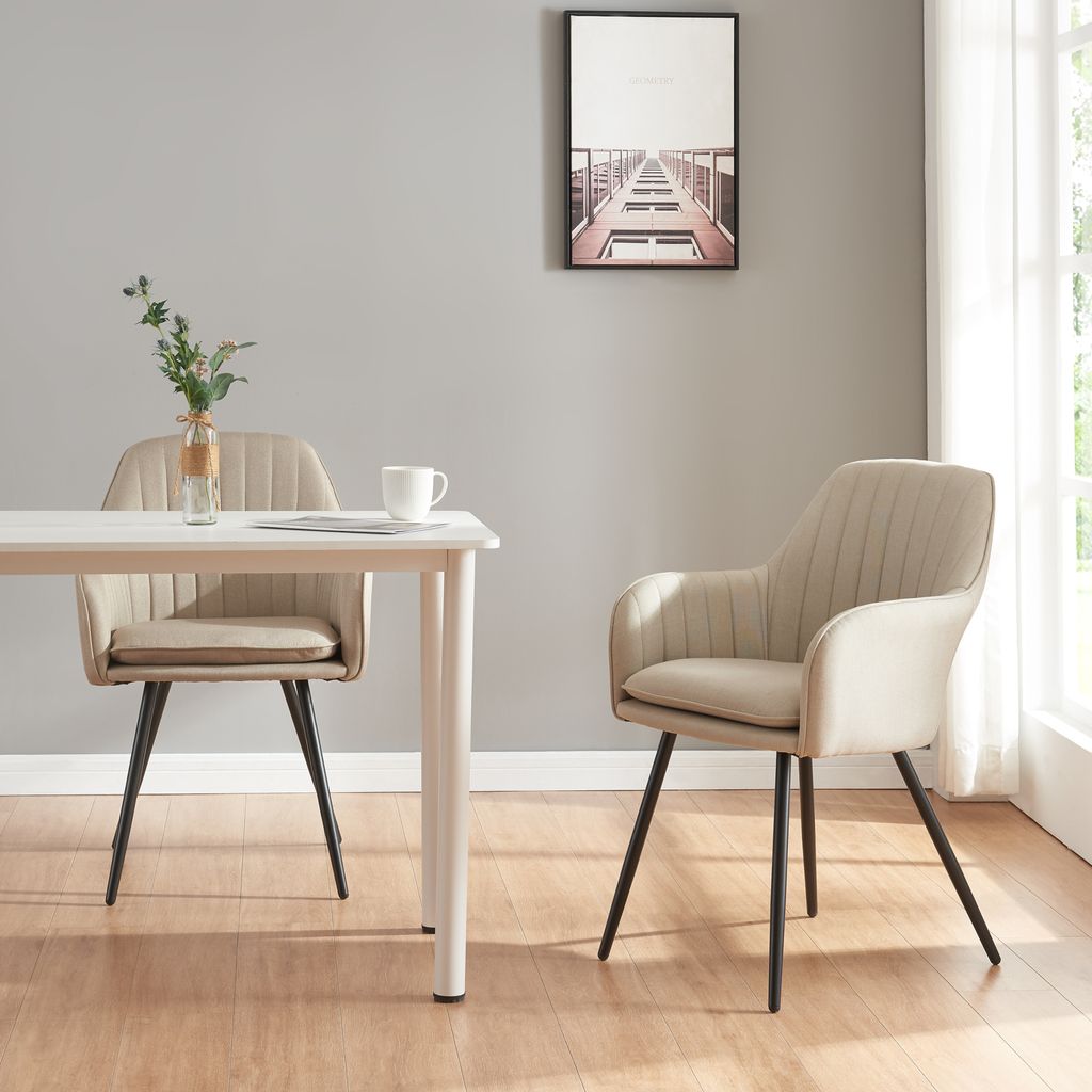 Esszimmerstuhl 'Kannonkoski' im 2er Set Beige Produktbild 1