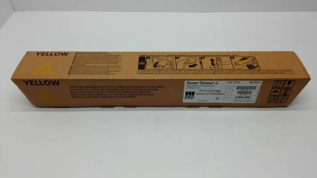 Toner Jaune Ricoh 821047 pour Imprimante Aficio SP C820 et C821