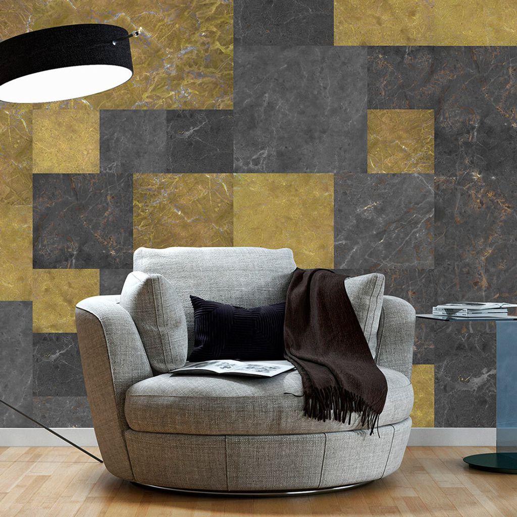 PURO TAPETE - Realistische Tapete ohne Rapport und Versatz 10m Vlies Tapetenrolle Wandtapete modern design Fototapete - Marmor f-A-0399-j-b