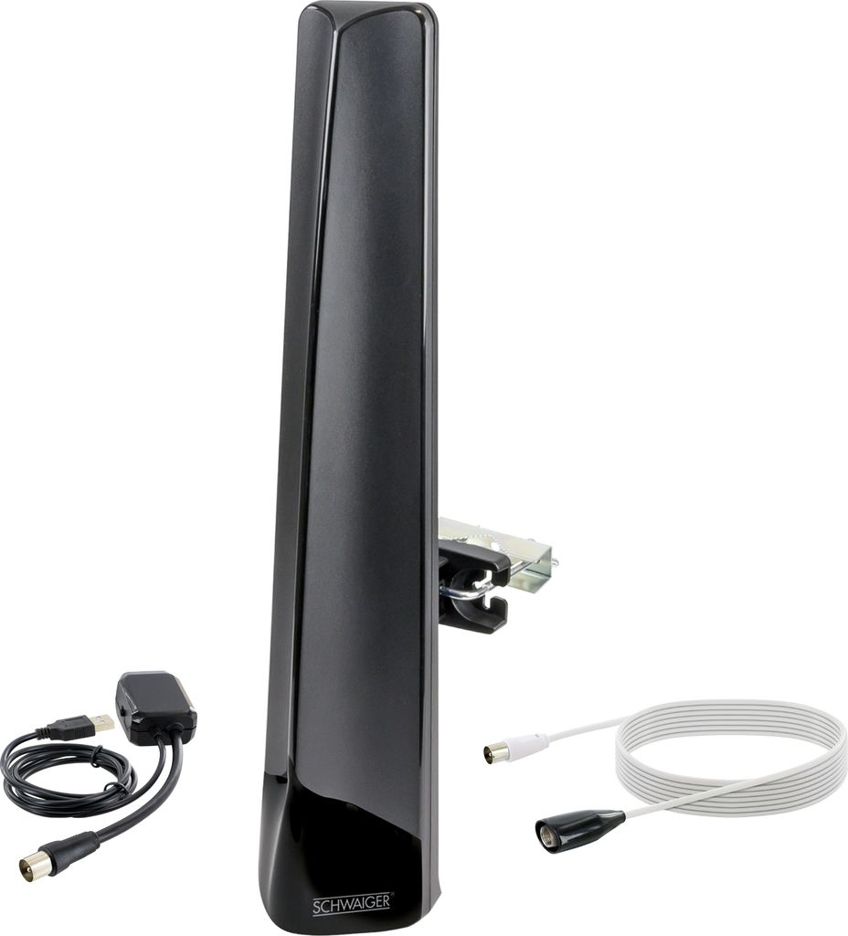 Außenantenne DVB-T2 UHF VHF DAB+ aktiv Produktbild 