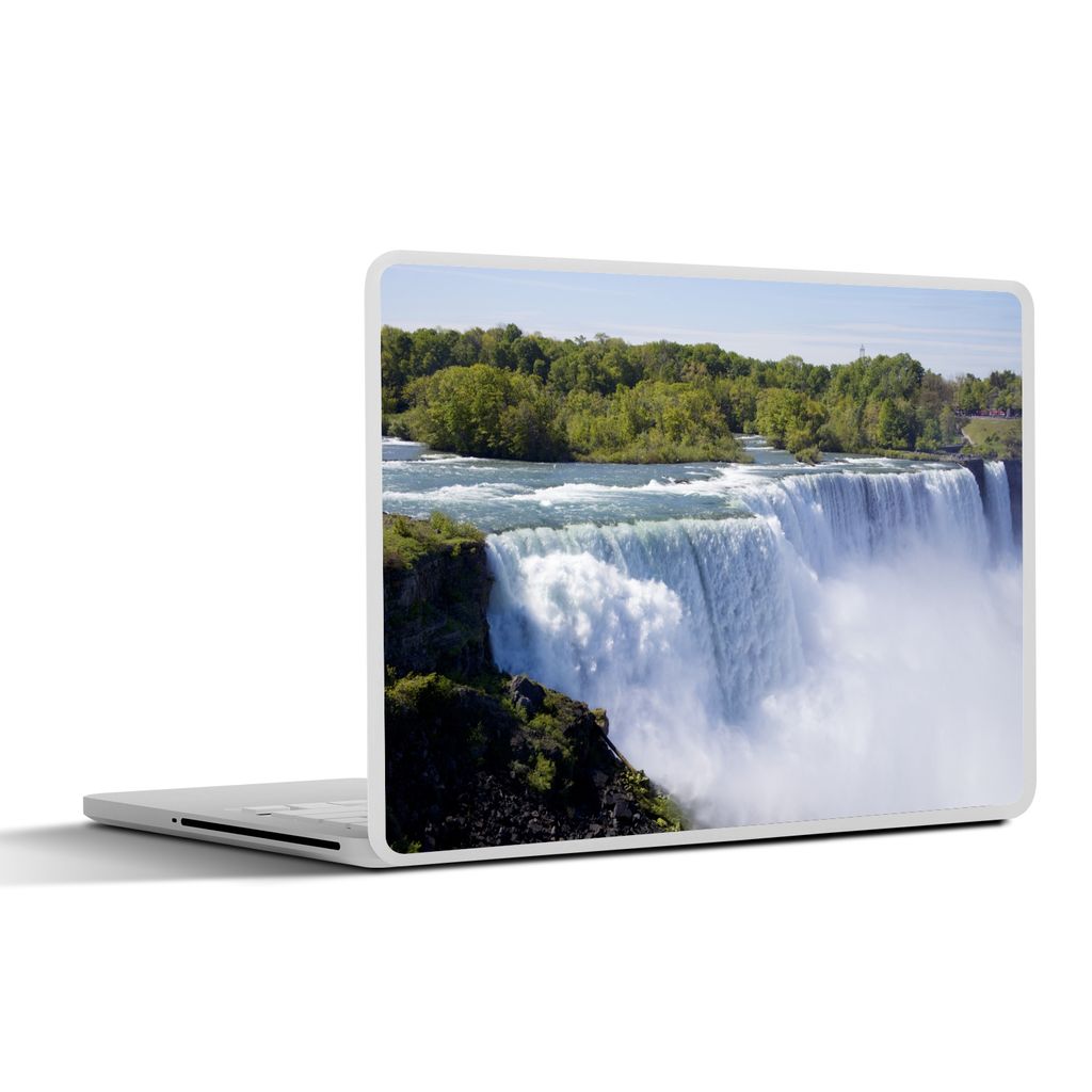 MuchoWow Laptop Aufkleber Sticker Cover Wasserfall - Baum - Amerika 30x21 cm - Sticker für Laptop - Selbstklebend