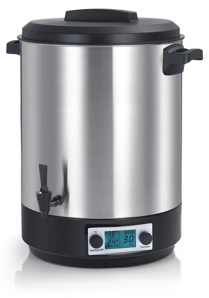 Stérilisateur pour Conserves 45L Inox Kitchenchef avec Robinet de Purge