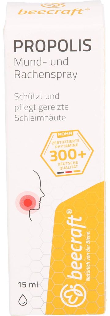 Beecraft Propolis Spray pour la bouche et la gorge 15 ml Image du produit 