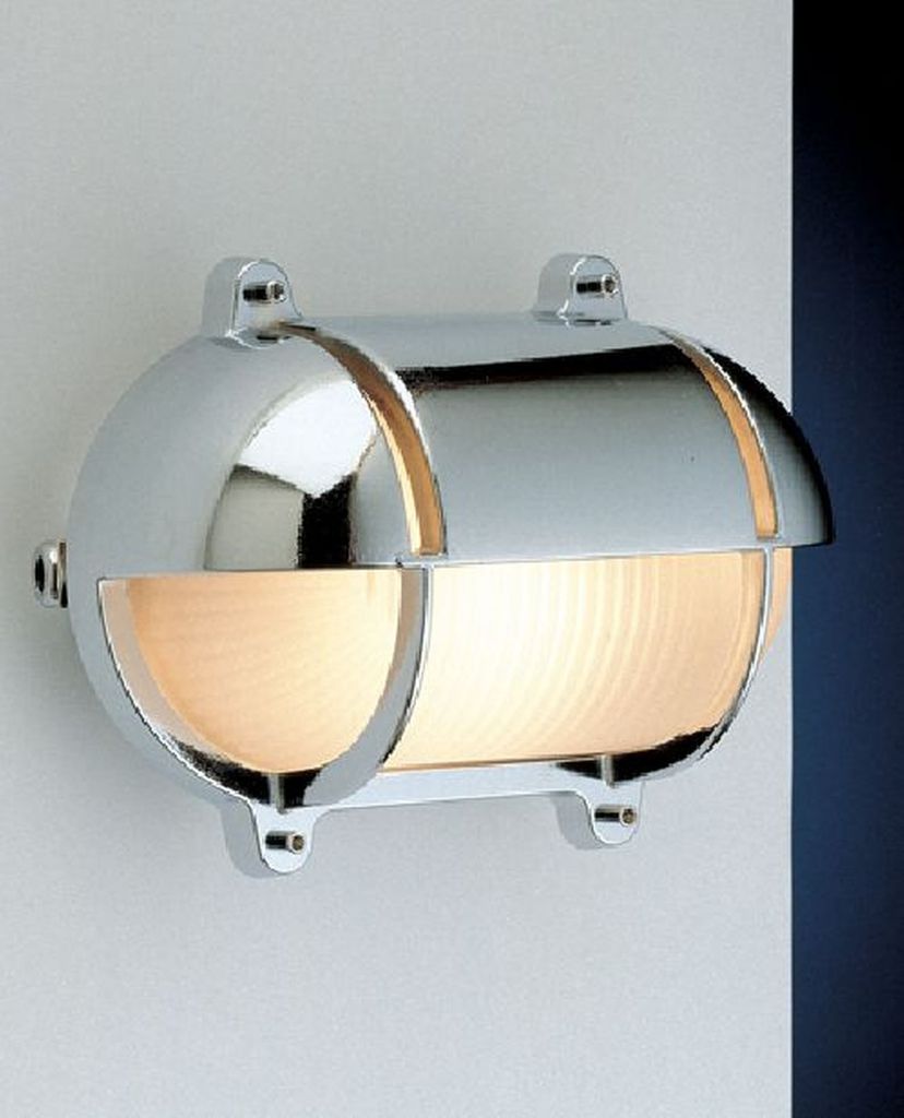 LED Wandlampe außen IP54 Hof Garten 3000 K 211 lm Messing massiv Maritim Wandleuchte außen