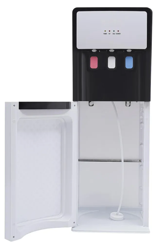 Distributeur d'eau design blanc chaud/froid avec sécurité enfant intégrée