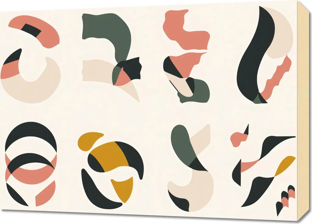 Tableau Image 70 x 50 cm Improvisation : Art Mural Abstrait Moderne
