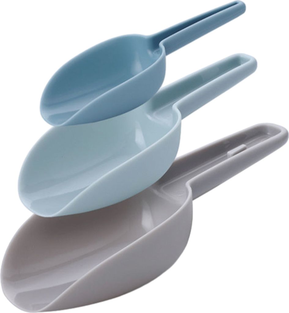 Mehrzweck-Küchenschaufel aus Kunststoff, für Riegel, Gläser, Mehl, Pulver, Trockenfutter, Süßigkeiten usw.