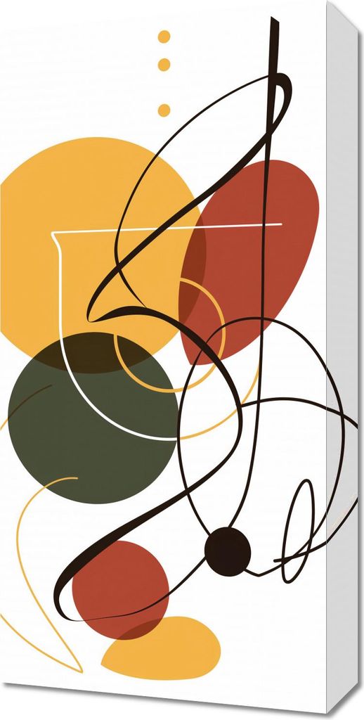 Bild 30x60cm Tanz von Formen und Farben