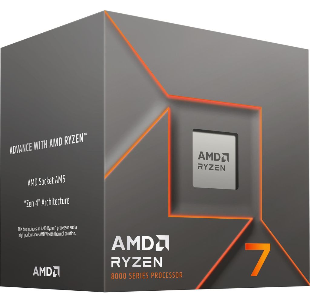 AMD Ryzen 7 8700F, AMD Ryzen™ 7, Sockel AM5, 4 nm, Box, Produktbild 