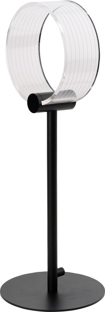 OSRAM Decor Circle Table LED Tischleuchte, Schwarz Acryl, 160mm, 8,3W, 480lm, CCT 3000-6500K, CLICKCCT