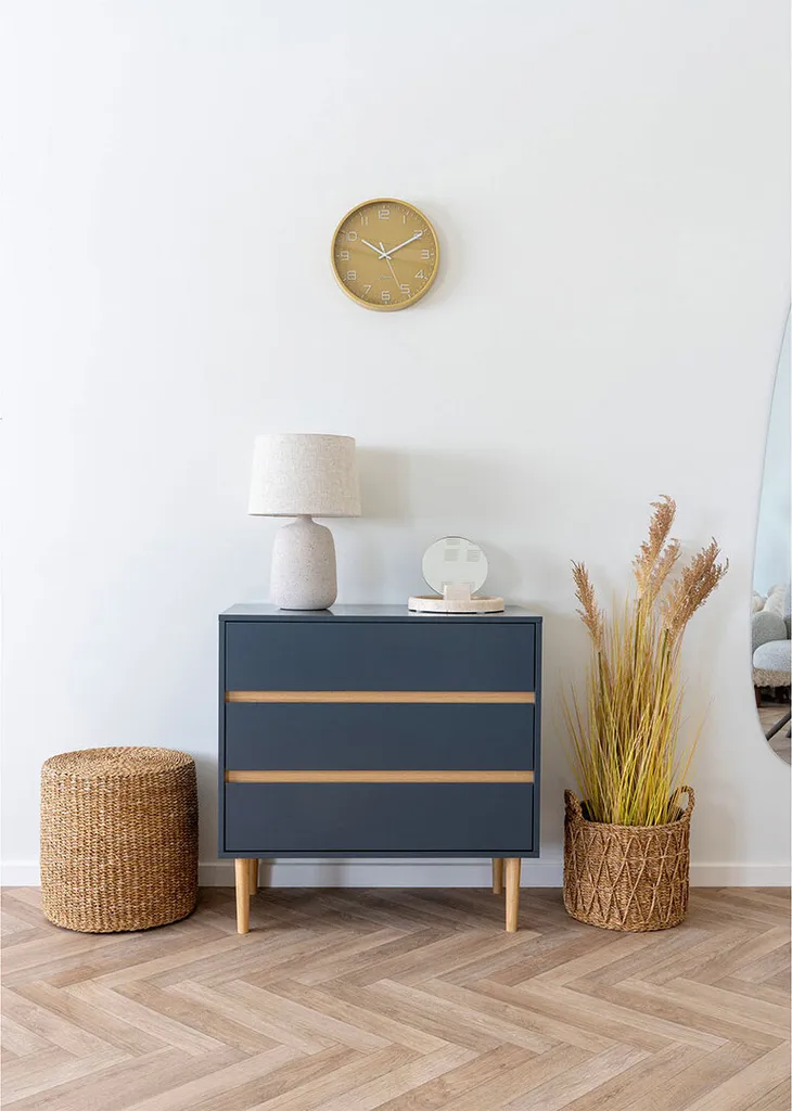 Horloge murale Rosolini ocre Ø30cm silencieuse au design moderne - 6