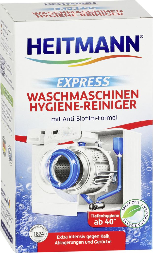 Heitmann Express Waschmaschinen Hygiene-Reiniger 3 in 1