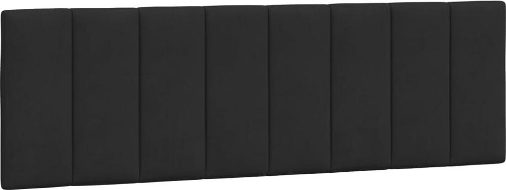 vidaXL Kopfteil-Kissen "Hanko" Schwarz 160 cm Samt