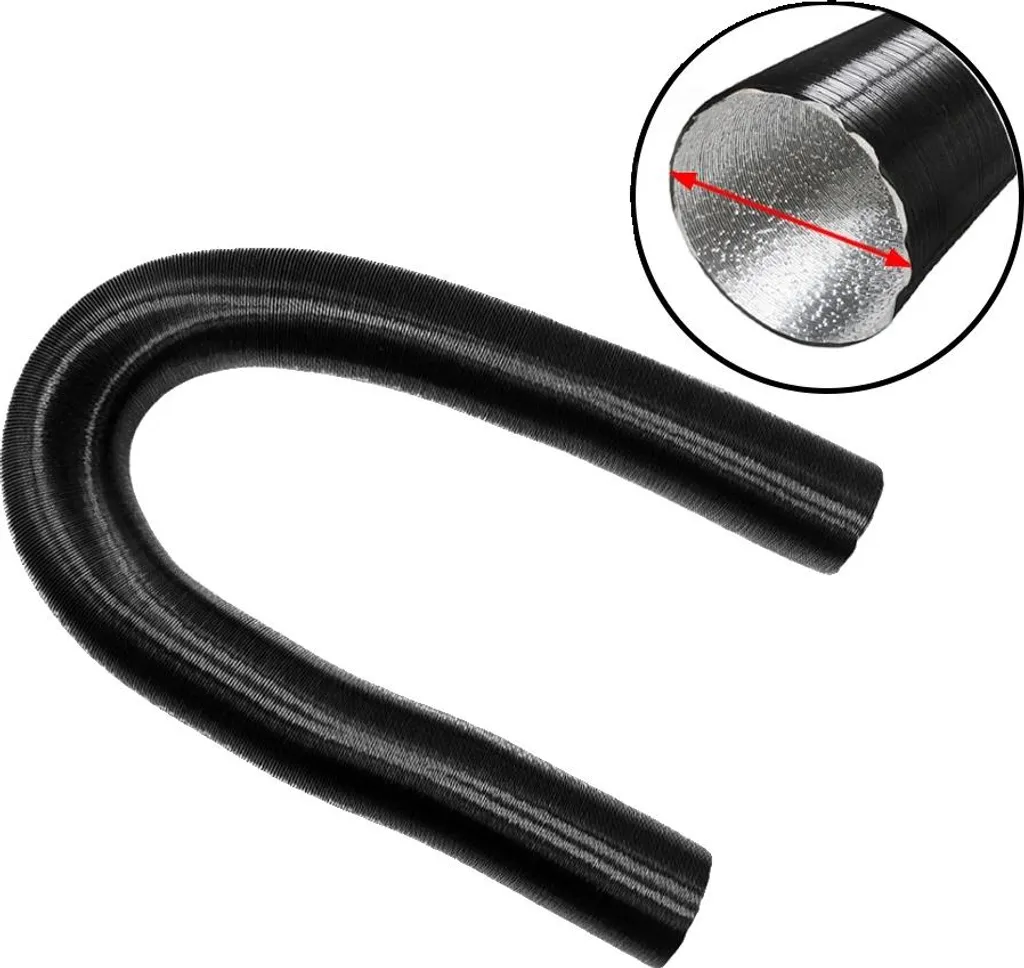 Tubo Aria Diesel 75mm Alluminio Resistente 2 Metri - Prezzo Imbattibile