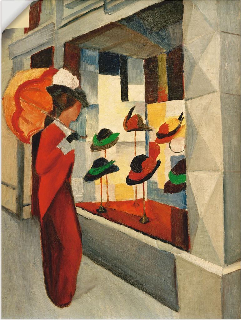 ARTland Wandbild, selbstklebend Hutladen I Größe: 45x60 cm