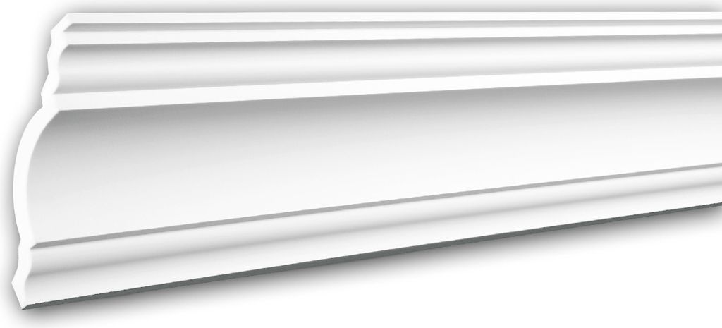 PROFHOME 150148F flexible Eckleiste Stuckleiste aus flexiblem Polyurethan 2 m
