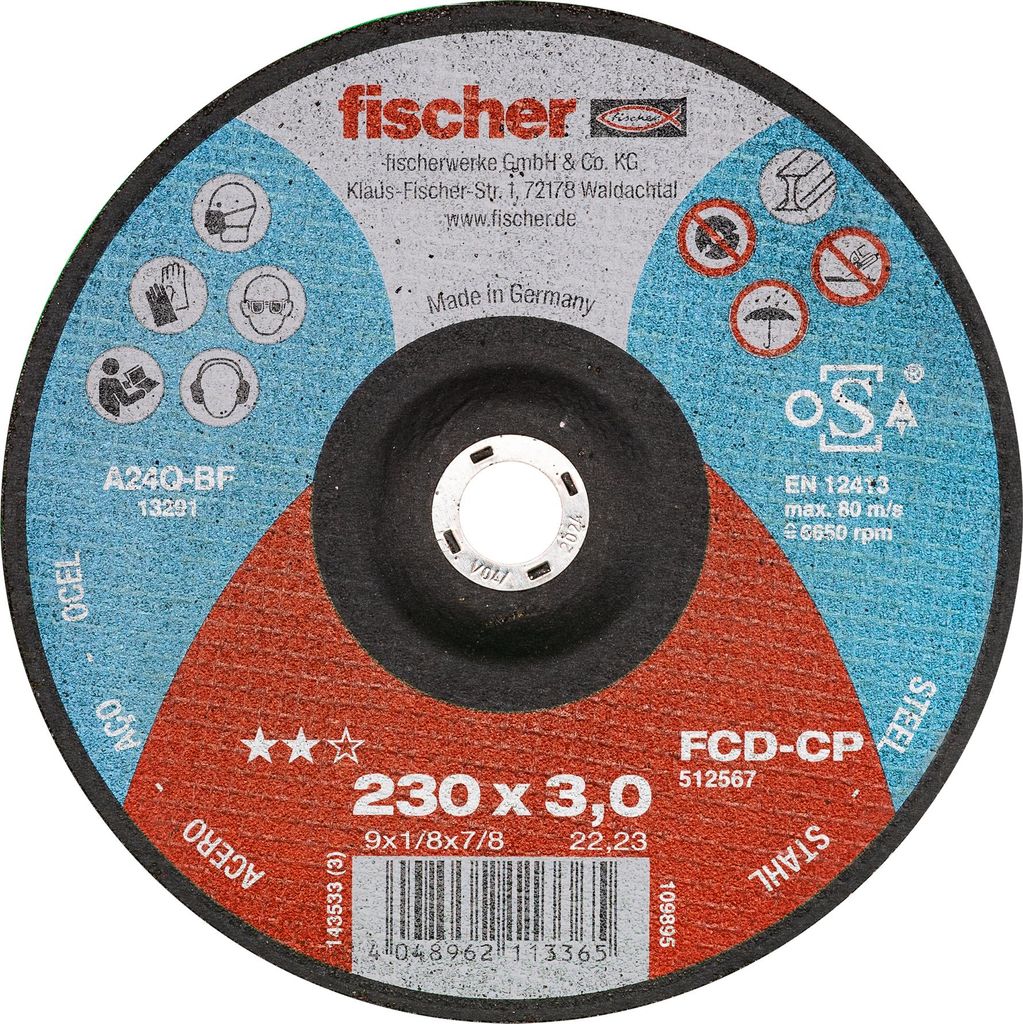 Fischer Trennscheibe CP 3,0/230 gekröpft Carbon