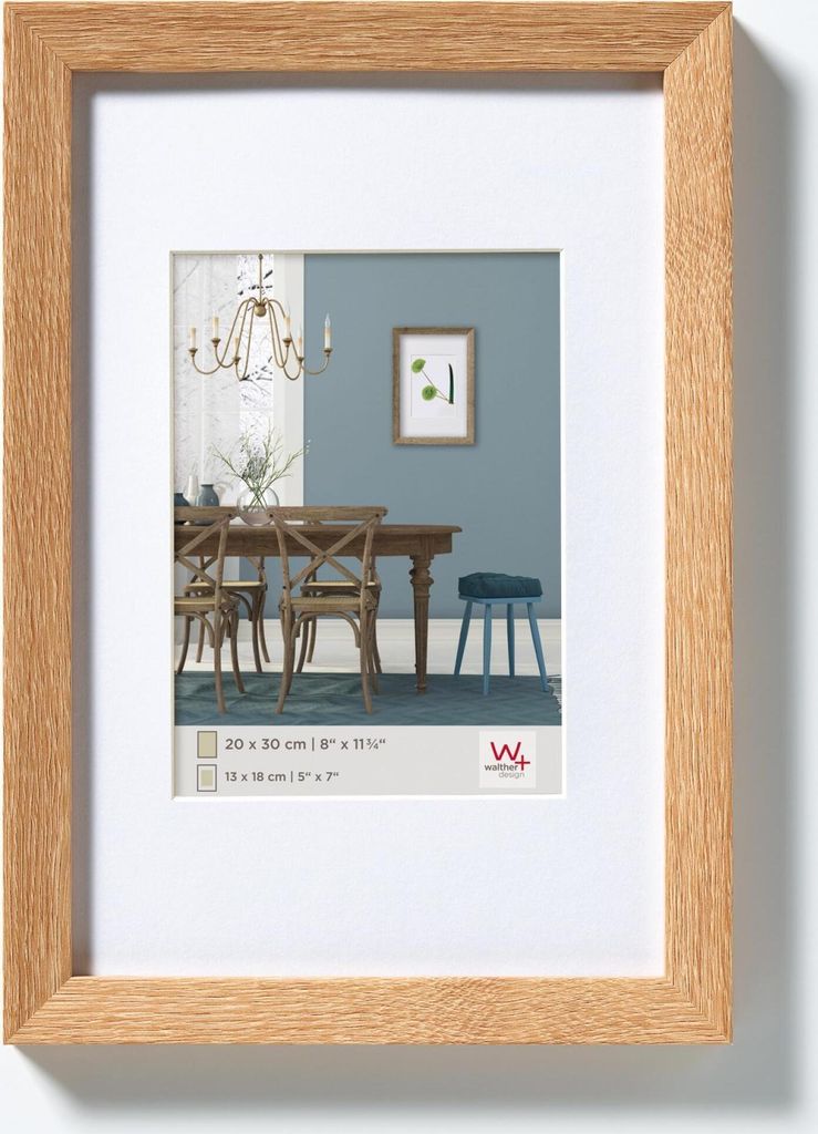 Walther, EF080E,Fiorito Holzrahmen 60x80 cm, eiche hell Produktbild 
