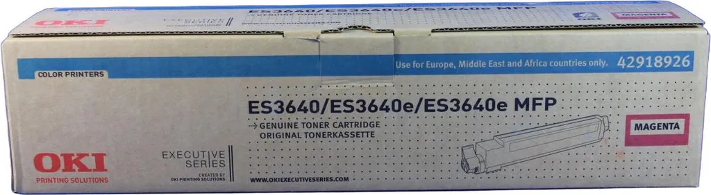 Toner magenta Oki 42918926 pour imprimante ES3640 original - Haute qualité