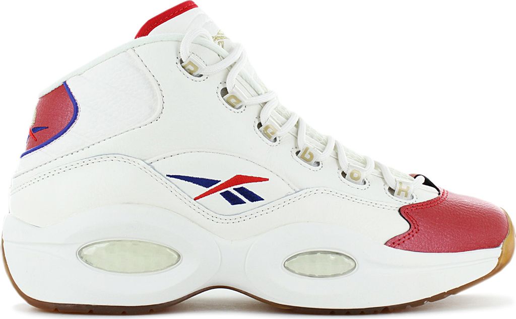 Reebok Question Mid - Herren Basketball Schuhe Leder Weiß GZ7099 , EU 41 UK 7.5
