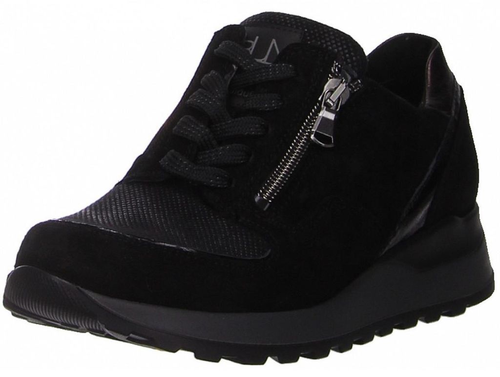 Waldläufer Sporthalbschuhe Formsohle modisch in schwarz, Gr. 3.5