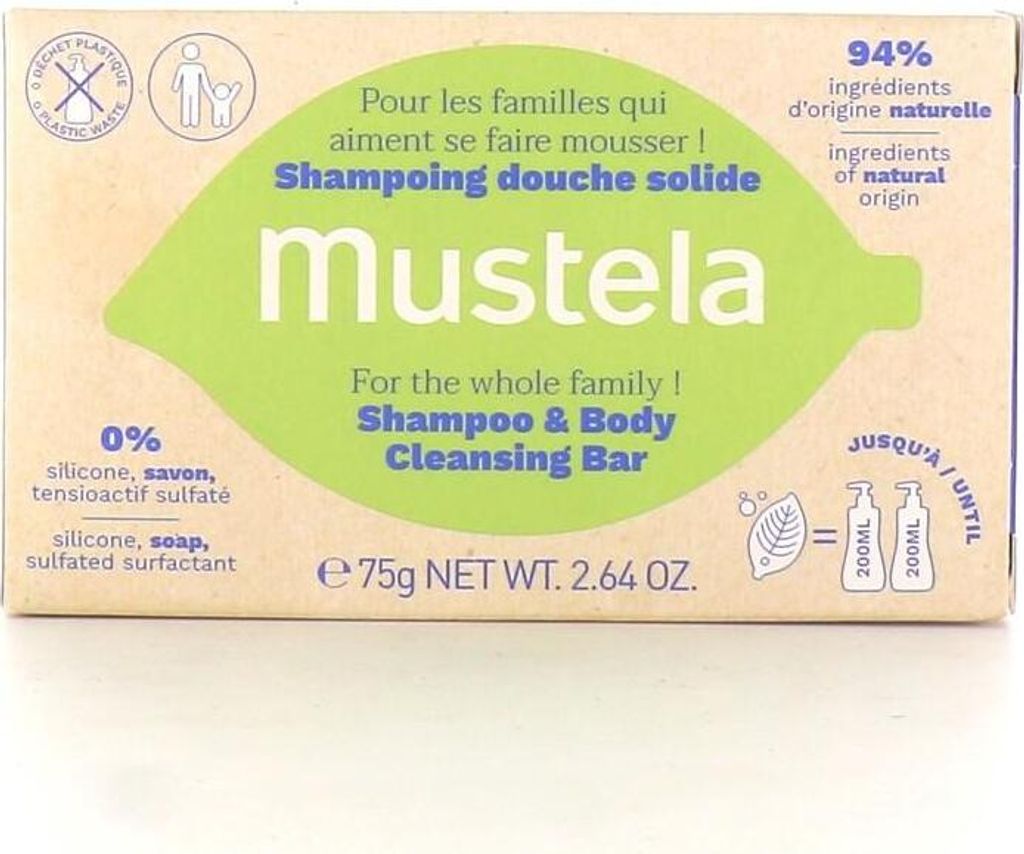 Mustela tuhý šampón na vlasy 75g Obrázok produktu 