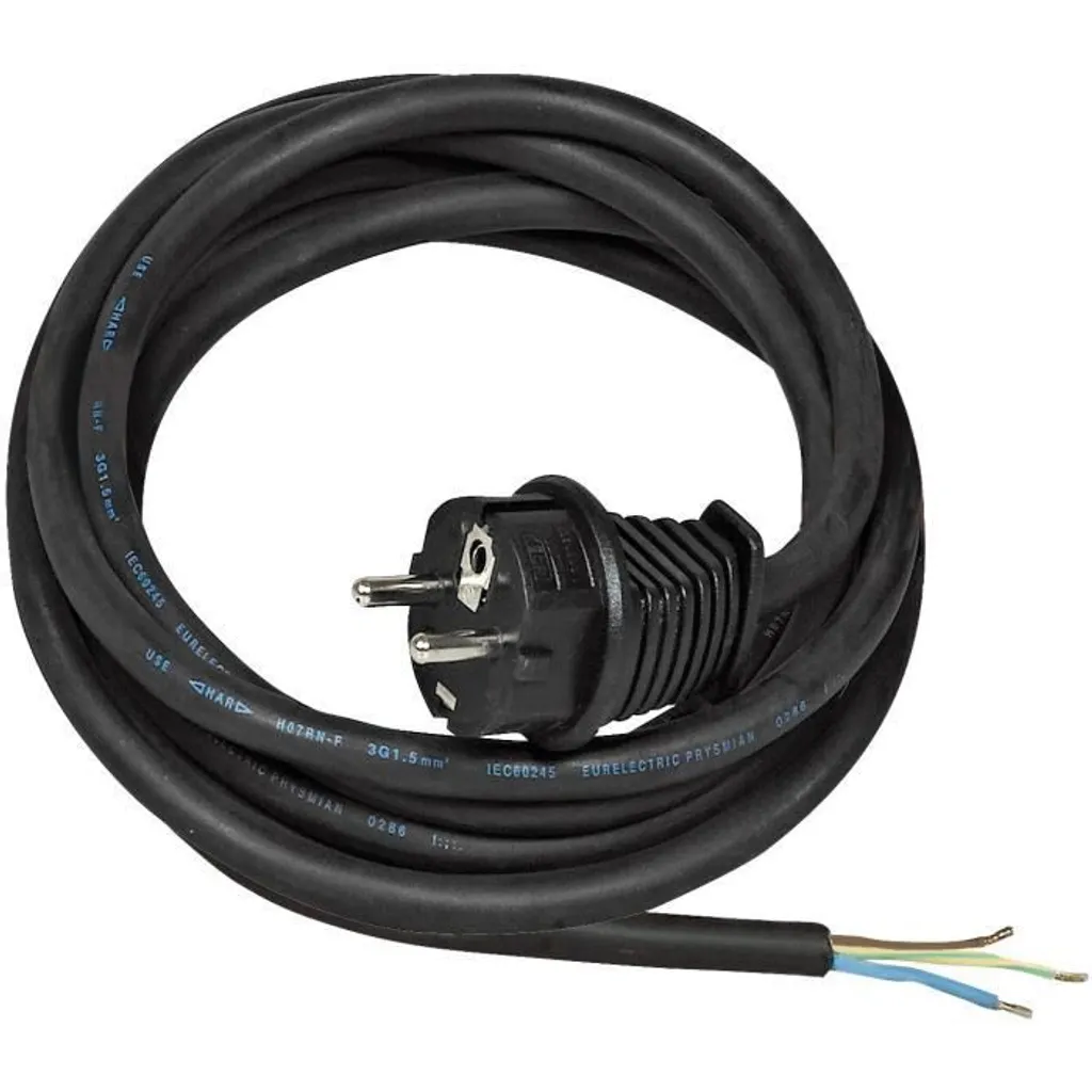 Cordon d'alimentation secteur de 3 mètres noir pour PC et moniteur LED