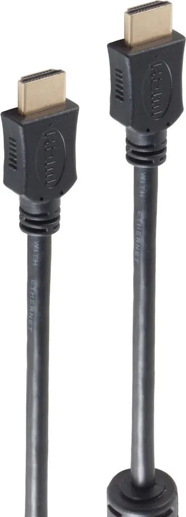 shiverpeaks ®-BASIC-S--Spina HDMI A a spina HDMI A, contatti placcati oro con ferrite, Full HD, ULTRA HD, 3D, HEAC, 10,0m (BS77478-FERRIT)