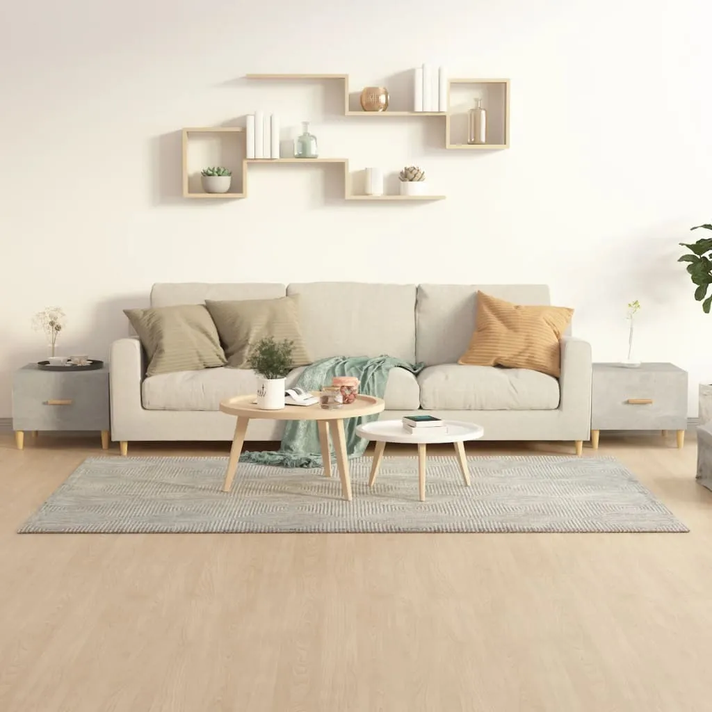 Set Tavolini vidaXL Grigio Cemento - 2 Pezzi 50x50x40 cm Living