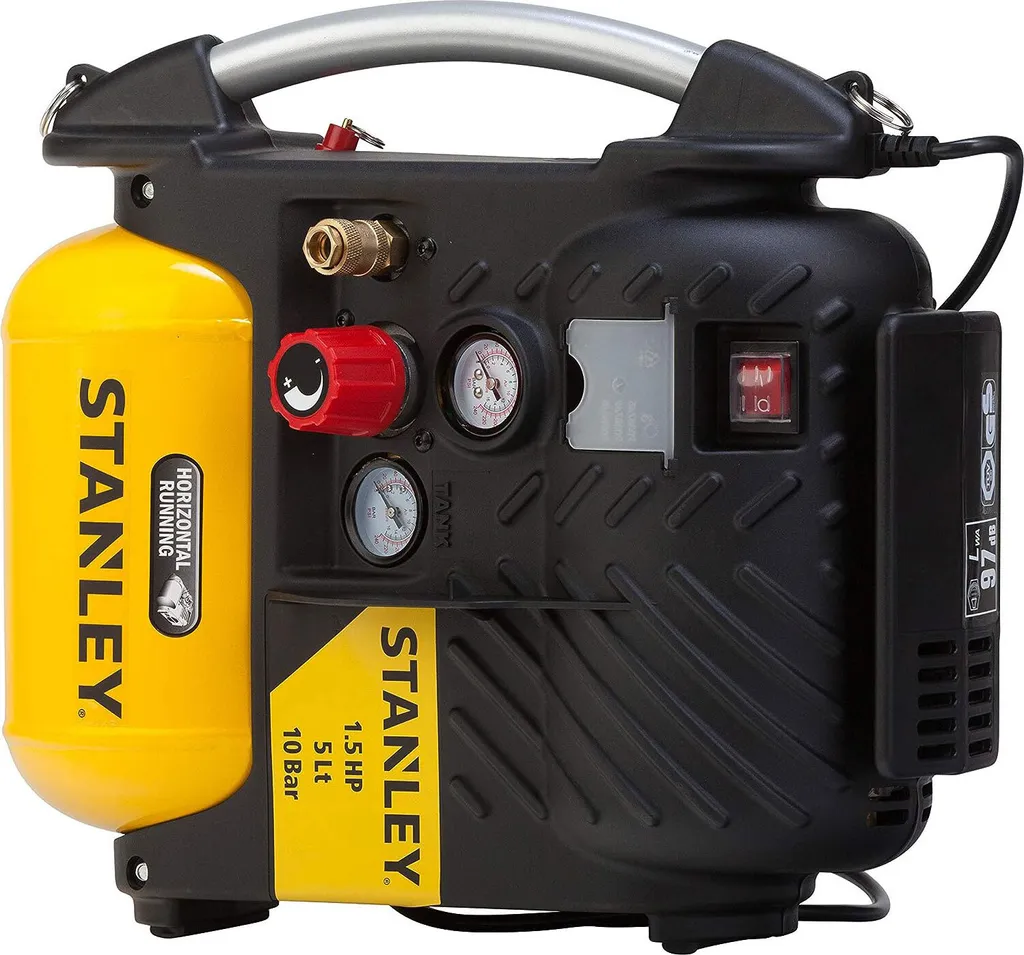 Compresseur sans huile Stanley 10 bar - Modèle DN 200/10/5 compact 5L - 6