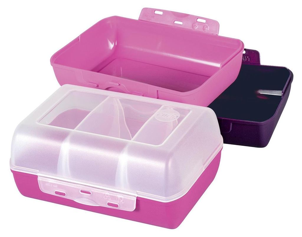 emsa Brotdose VARIABOLO Clipbox Set Girls 4-teilig farbig Produktbild 