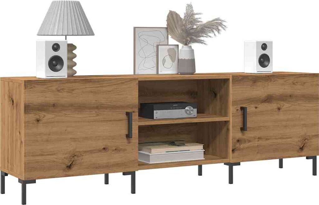 Cloris DesignMöbel TV-Schrank Artisan-Eiche 150x30x50 cm Holzwerkstoff - TV-Schränke DE2756625