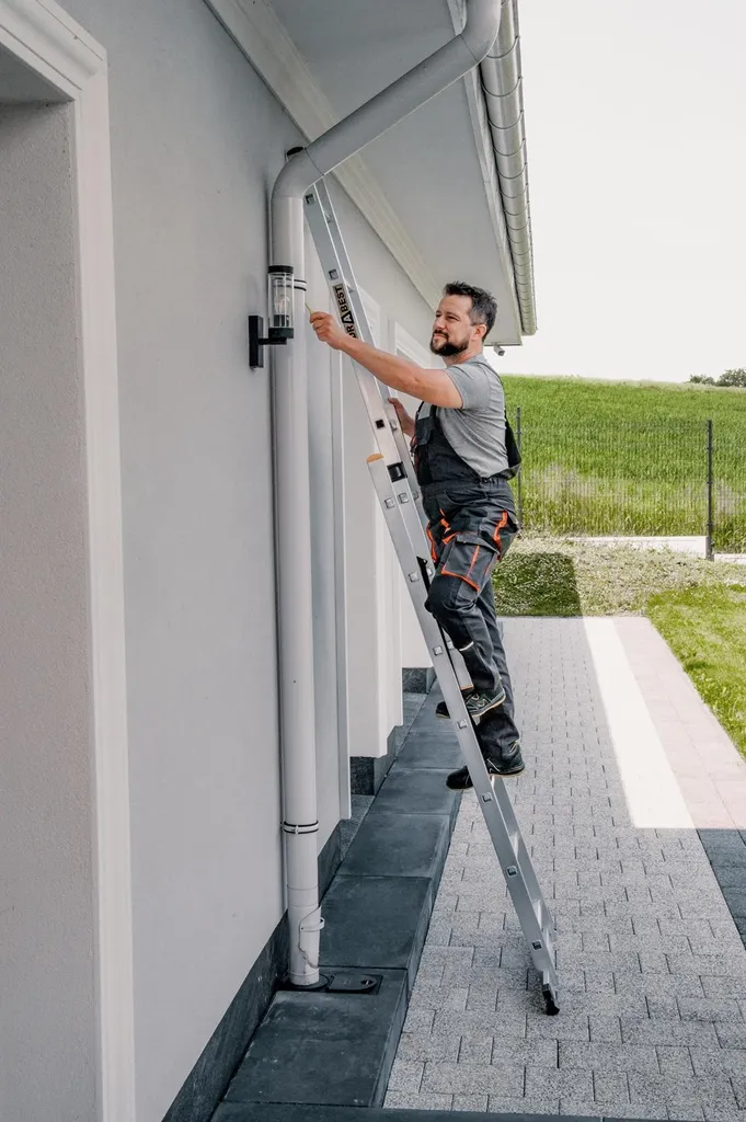 Échelle Double en Aluminium 2x7 Marches Transformable Charge 150 kg